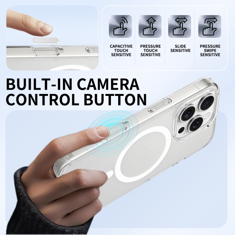 For iPhone 16 Pro Camera Control Button Integrated MagSafe Clear Phone Case(Transparent) For iPhone 16 Pro Camera Control Button Integrated MagSafe Clear Phone Case(Transparent)