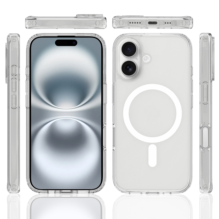 For iPhone 16 Camera Control Button Integrated MagSafe Clear Phone Case(Transparent) For iPhone 16 Camera Control Button Integrated MagSafe Clear Phone Case(Transparent)