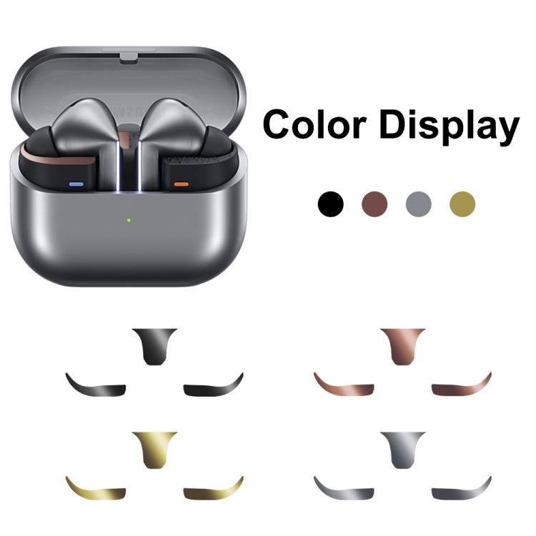 For Samsung Galaxy Buds3 Pro Bluetooth Earphone Charging Box Metal Stickers(Black) For Samsung Galaxy Buds3 Pro Bluetooth Earphone Charging Box Metal Stickers(Black)