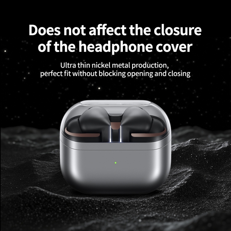 For Samsung Galaxy Buds3 Pro Bluetooth Earphone Charging Box Metal Stickers(Black) For Samsung Galaxy Buds3 Pro Bluetooth Earphone Charging Box Metal Stickers(Black)