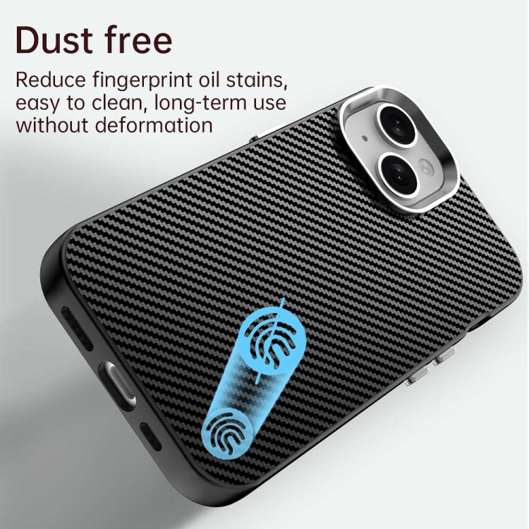For iPhone 15 Carbon Fiber Series IMD Phone Case(Black) For iPhone 15 Carbon Fiber Series IMD Phone Case(Black)