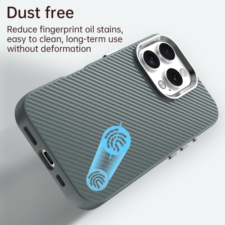 For iPhone 16 Pro Carbon Fiber Series IMD Phone Case(Grey) For iPhone 16 Pro Carbon Fiber Series IMD Phone Case(Grey)