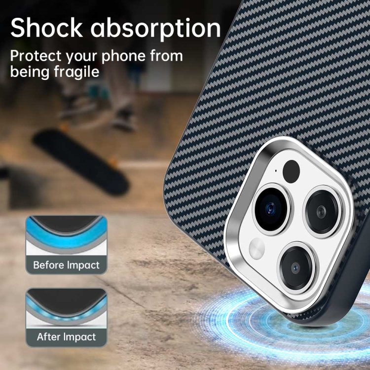For iPhone 15 Pro Carbon Fiber Series IMD Phone Case(Blue) For iPhone 15 Pro Carbon Fiber Series IMD Phone Case(Blue)