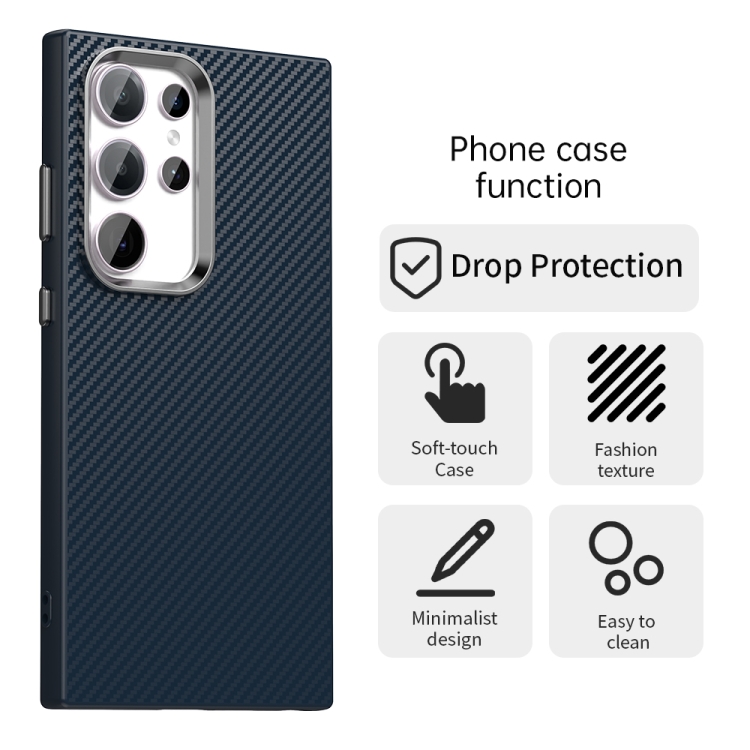 For Samsung Galaxy S23 Ultra 5G Carbon Fiber Series IMD Phone Case(Blue) For Samsung Galaxy S23 Ultra 5G Carbon Fiber Series IMD Phone Case(Blue)