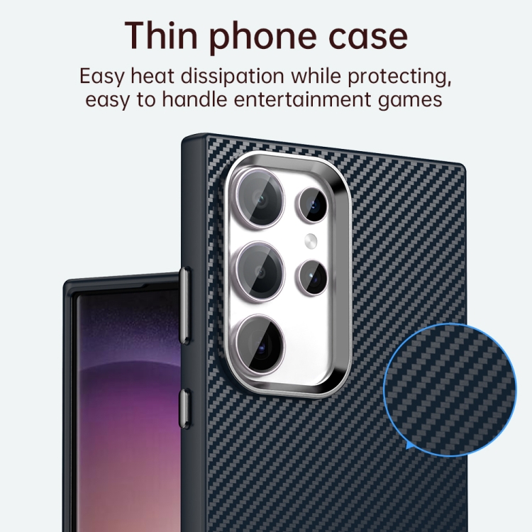 For Samsung Galaxy S23 Ultra 5G Carbon Fiber Series IMD Phone Case(Blue) For Samsung Galaxy S23 Ultra 5G Carbon Fiber Series IMD Phone Case(Blue)