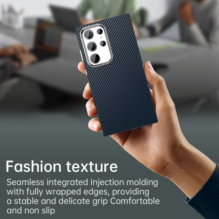 For Samsung Galaxy S23 Ultra 5G Carbon Fiber Series IMD Phone Case(Blue) For Samsung Galaxy S23 Ultra 5G Carbon Fiber Series IMD Phone Case(Blue)