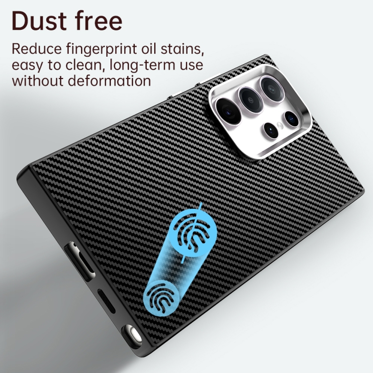 For Samsung Galaxy S24 Ultra 5G Carbon Fiber Series IMD Phone Case(Black)