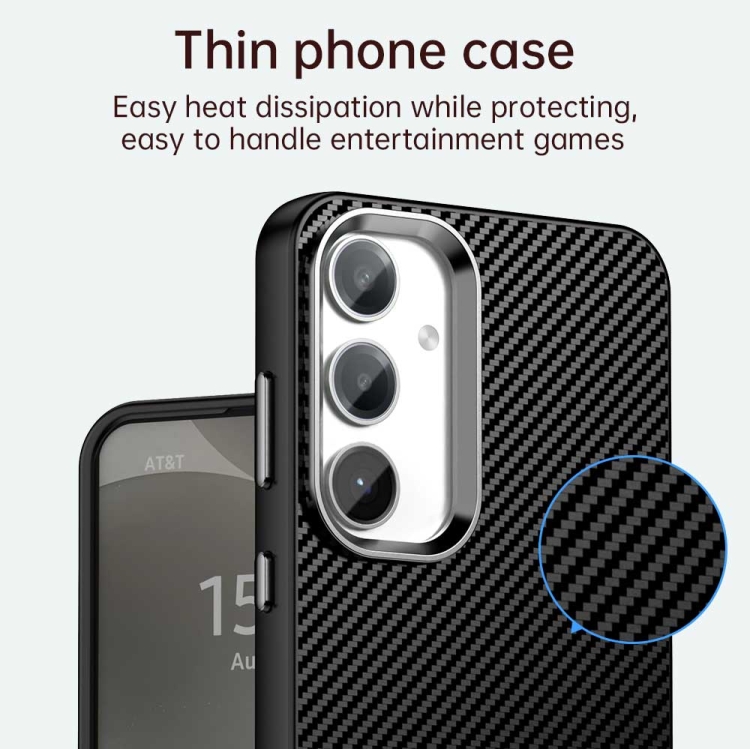 For Samsung Galaxy S23 FE 5G Carbon Fiber Series IMD Phone Case(Black) For Samsung Galaxy S23 FE 5G Carbon Fiber Series IMD Phone Case(Black)