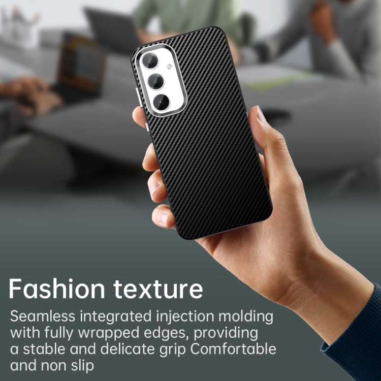 For Samsung Galaxy S23 FE 5G Carbon Fiber Series IMD Phone Case(Black) For Samsung Galaxy S23 FE 5G Carbon Fiber Series IMD Phone Case(Black)