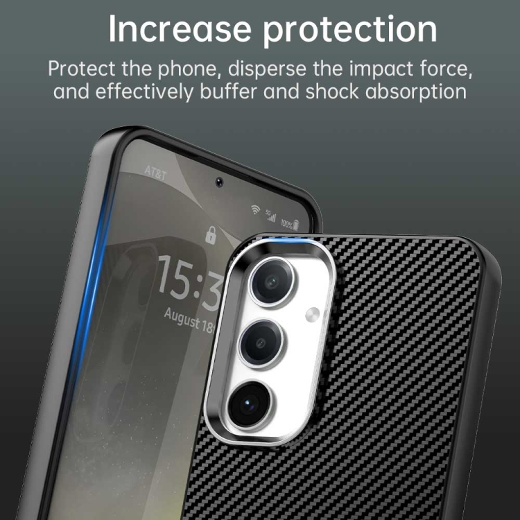 For Samsung Galaxy S23 FE 5G Carbon Fiber Series IMD Phone Case(Black) For Samsung Galaxy S23 FE 5G Carbon Fiber Series IMD Phone Case(Black)