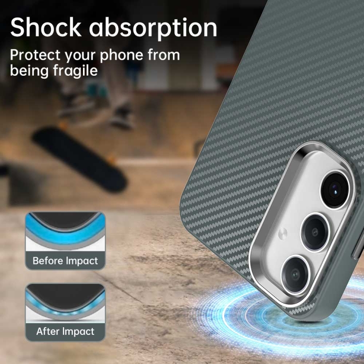 For Samsung Galaxy S25+ 5G Carbon Fiber Series IMD Phone Case(Grey) For Samsung Galaxy S25+ 5G Carbon Fiber Series IMD Phone Case(Grey)