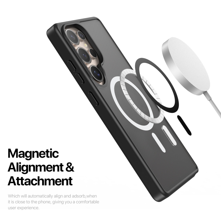 For Samsung Galaxy S25 Ultra 5G DUX DUCIS Yind Series MagSafe TPU Hybrid PC Phone Case(Black) For Samsung Galaxy S25 Ultra 5G DUX DUCIS Yind Series MagSafe TPU Hybrid PC Phone Case(Black)