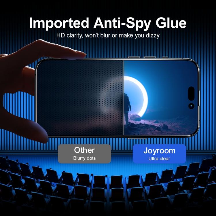 For iPhone 15 Plus JOYROOM Knight Series 2.5D Full Screen Privacy Tempered Film For iPhone 15 Plus JOYROOM Knight Series 2.5D Full Screen Privacy Tempered Film