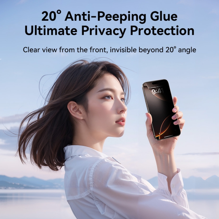 For iPhone 16 Pro JOYROOM Zero Sense Series 2.5D Full Screen Privacy Tempered Glass Film For iPhone 16 Pro JOYROOM Zero Sense Series 2.5D Full Screen Privacy Tempered Glass Film