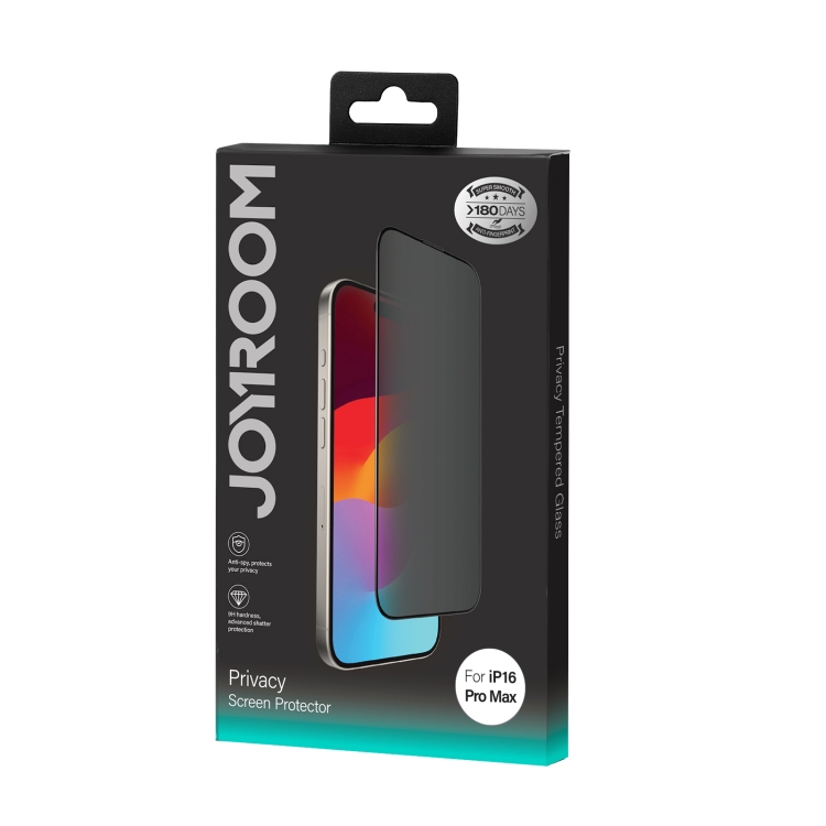 For iPhone 16 Pro JOYROOM Zero Sense Series 2.5D Full Screen Privacy Tempered Glass Film For iPhone 16 Pro JOYROOM Zero Sense Series 2.5D Full Screen Privacy Tempered Glass Film