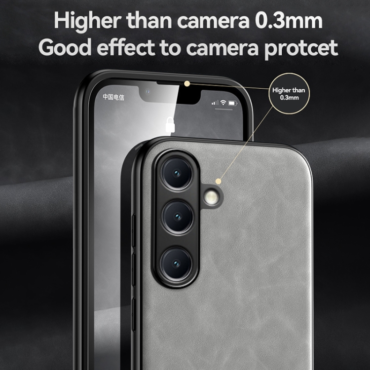 For Samsung Galaxy S25 Ultra 5G Skin Feel Magnetic Leather Back Phone Case(Dark Grey) For Samsung Galaxy S25 Ultra 5G Skin Feel Magnetic Leather Back Phone Case(Dark Grey)
