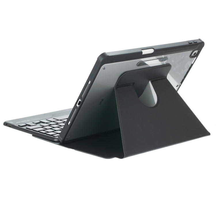 For iPad Pro 11 2024 L13-B 360 Rotation Acrylic Transparent Bluetooth Keyboard Leather Case(Black) For iPad Pro 11 2024 L13-B 360 Rotation Acrylic Transparent Bluetooth Keyboard Leather Case(Black)