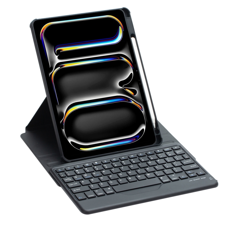 For iPad Pro 11 2024 L13-B 360 Rotation Acrylic Transparent Bluetooth Keyboard Leather Case(Black) For iPad Pro 11 2024 L13-B 360 Rotation Acrylic Transparent Bluetooth Keyboard Leather Case(Black)