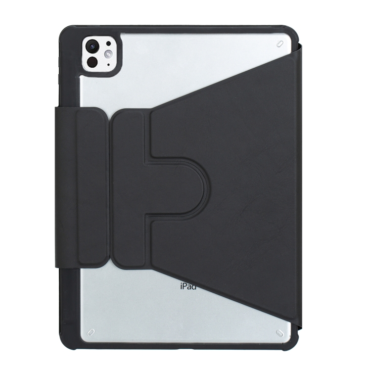 For iPad Pro 11 2024 YL13-A 360 Rotation Acrylic Transparent Round Keycap Bluetooth Keyboard Leather Case With Touch Control(Black) For iPad Pro 11 2024 YL13-A 360 Rotation Acrylic Transparent Round Keycap Bluetooth Keyboard Leather Case With Touch Control(Black)