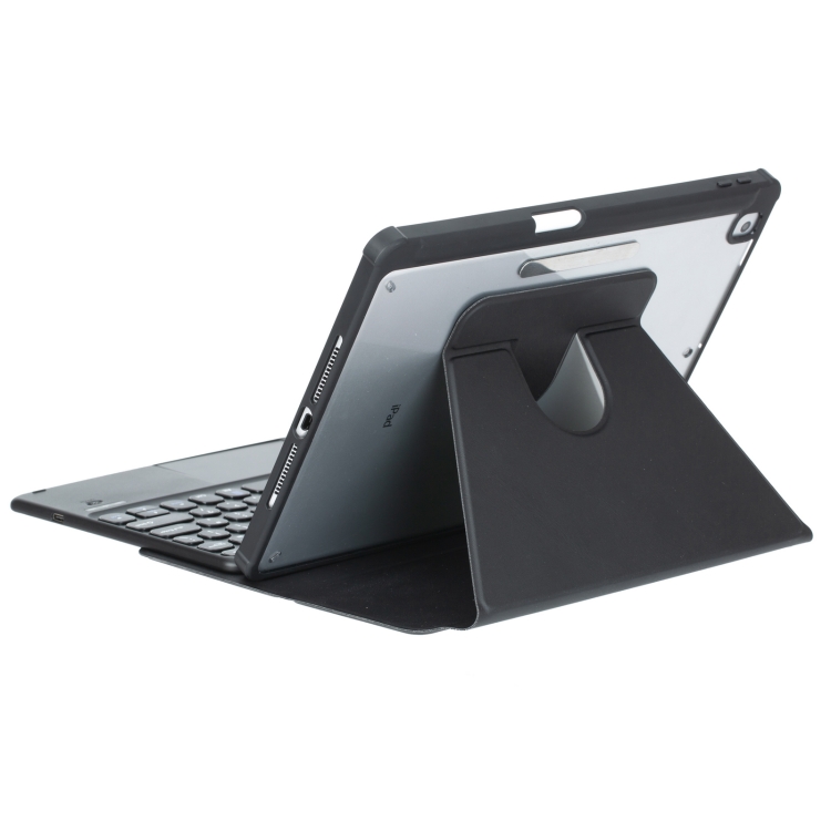For iPad Pro 11 2024 YL13-A 360 Rotation Acrylic Transparent Round Keycap Bluetooth Keyboard Leather Case With Touch Control(Black) For iPad Pro 11 2024 YL13-A 360 Rotation Acrylic Transparent Round Keycap Bluetooth Keyboard Leather Case With Touch Control(Black)