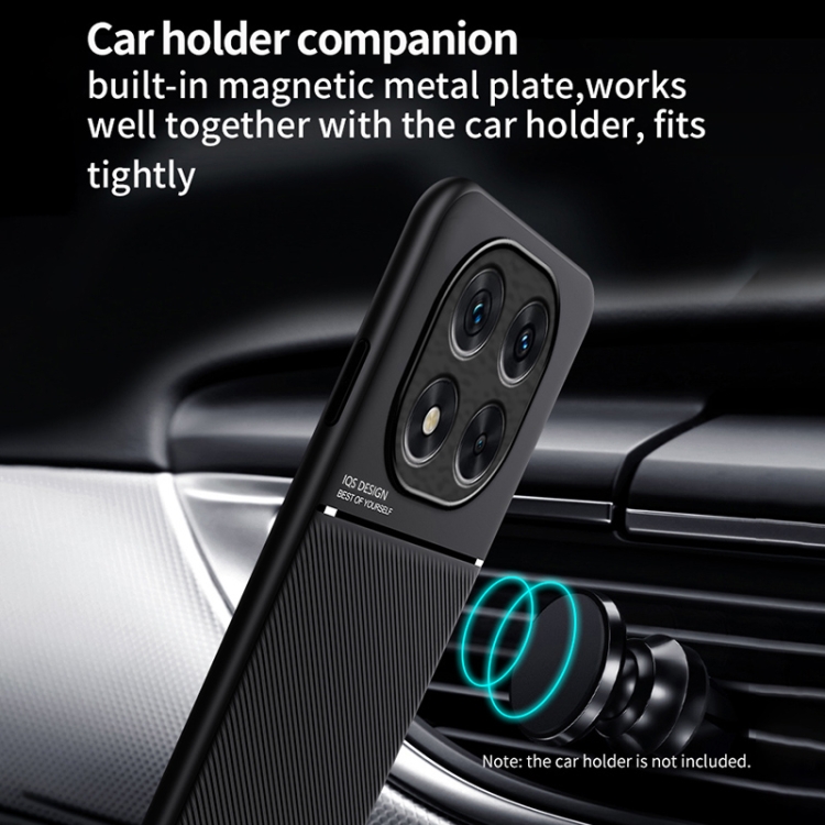 For Redmi Note 14 Pro 5G Classic Tilt Strip Grain Magnetic PC Hybrid TPU Phone Case(Green)