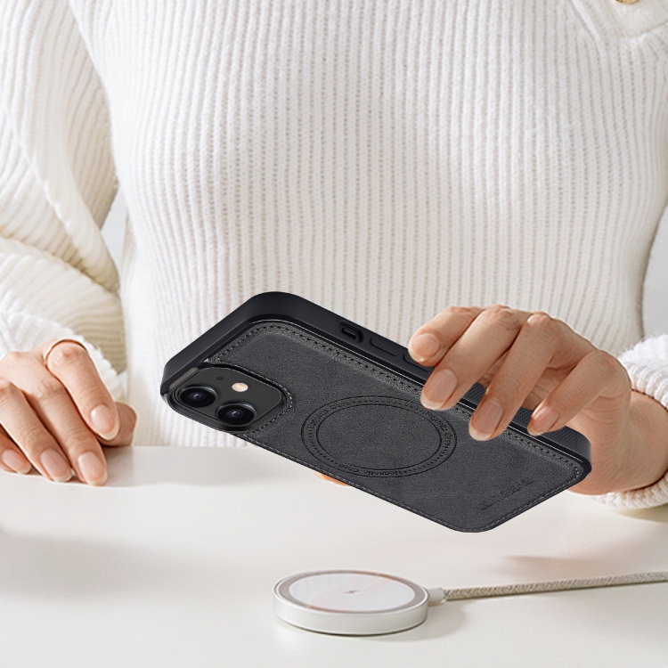 For iPhone 11 LC.IMEEKE Magsafe Phone Case(Black)