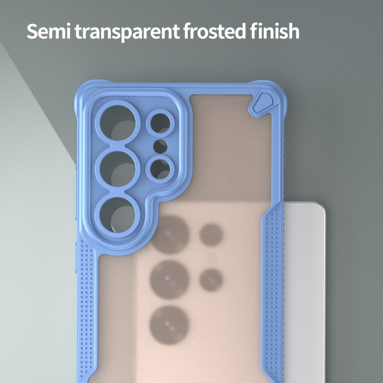 For Samsung Galaxy S25 Ultra 5G Armor Glaze PC Hybrid TPU Phone Case(Blue) For Samsung Galaxy S25 Ultra 5G Armor Glaze PC Hybrid TPU Phone Case(Blue)