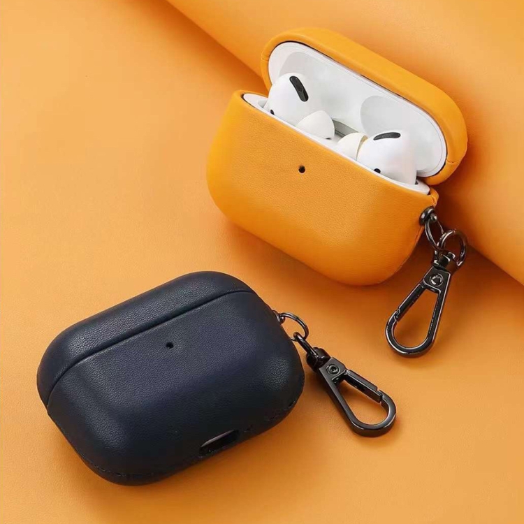 For AirPods 4 Gloss Oil PU Leather Wireless Bluetooth Earphone Protective Case(Green) For AirPods 4 Gloss Oil PU Leather Wireless Bluetooth Earphone Protective Case(Green)