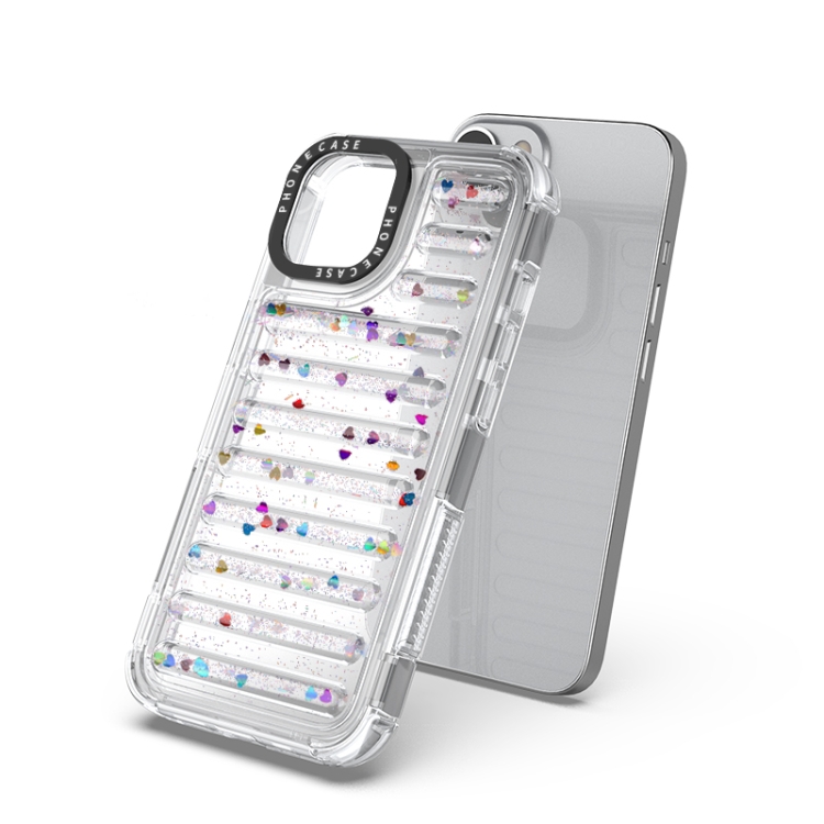 For iPhone 14 / 13 Capsule Glitter TPU Hybrid PC Airbag Phone Case(Mixed Color) For iPhone 14 / 13 Capsule Glitter TPU Hybrid PC Airbag Phone Case(Mixed Color)