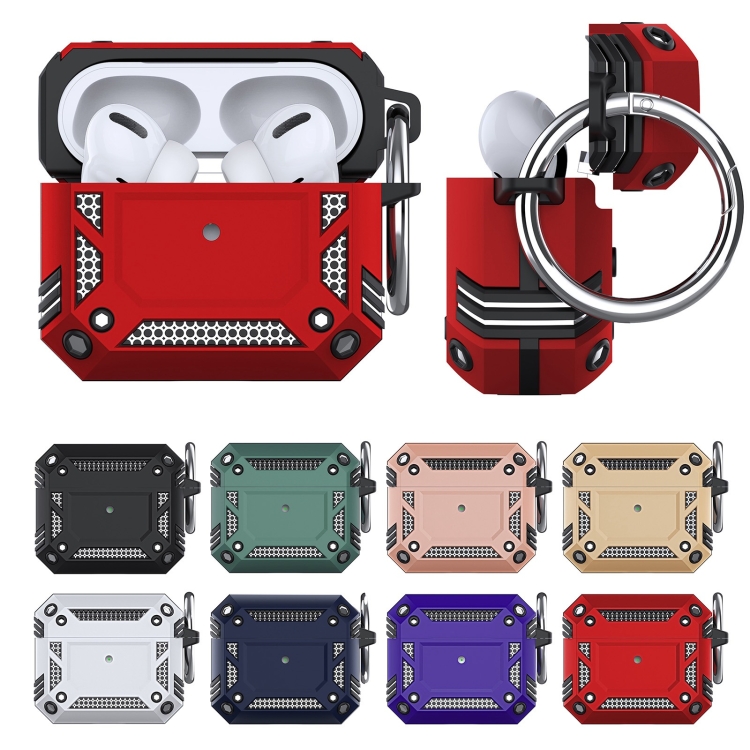 For AirPods 4 TPU Hybrid PC Shockproof Earphones Case with Hook(Black) For AirPods 4 TPU Hybrid PC Shockproof Earphones Case with Hook(Black)