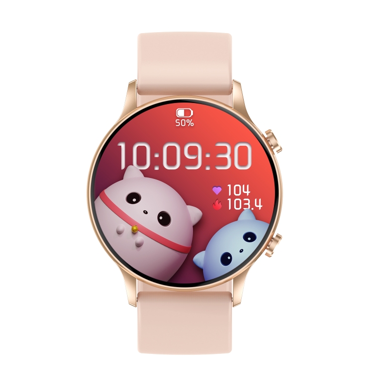 CY19 1.32 inch AMOLED Screen Silicone Strap Smart Watch, Blood Oxygen/Blood Pressure/Heart Rate(Pink) - 1