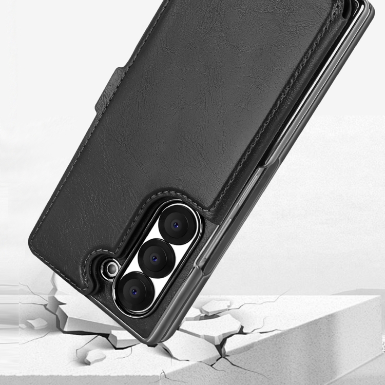For Samsung Galaxy Z Fold5 VIETAO Integrated RFID MagSafe Detachable PU Phone Case(Brown) For Samsung Galaxy Z Fold5 VIETAO Integrated RFID MagSafe Detachable PU Phone Case(Brown)