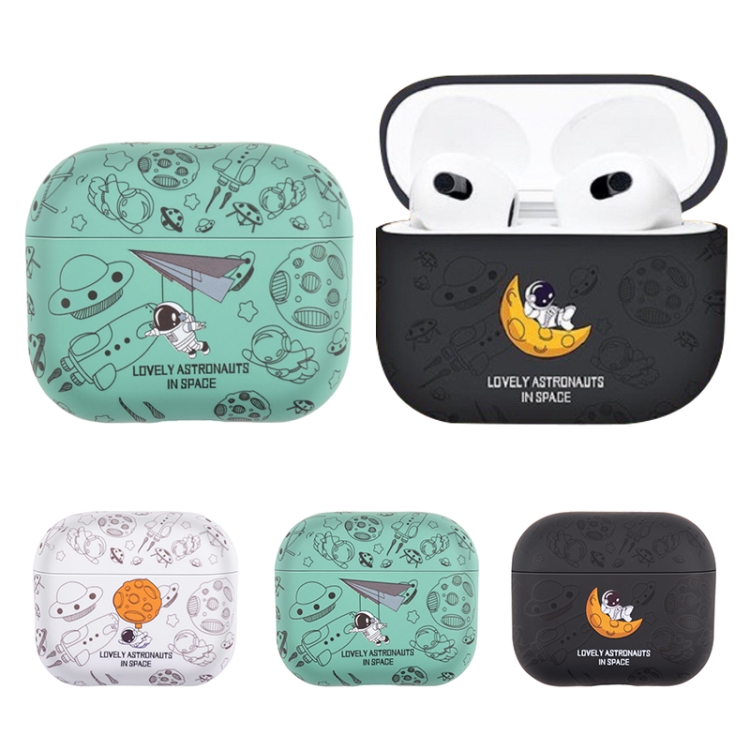 For AirPods 4 Astronaut Pattern TPU Earphones Protective Case(Green) For AirPods 4 Astronaut Pattern TPU Earphones Protective Case(Green)