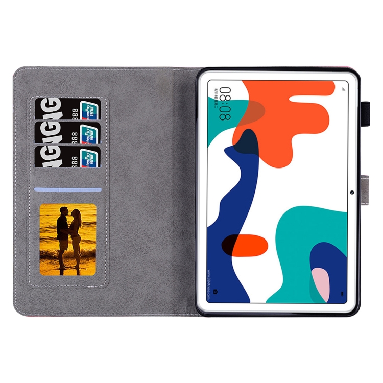 Huawei MatePad Coloured Drawing Horizontal Flip Leather Case