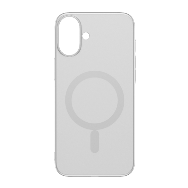 For iPhone 16 Nano Series PC MagSafe Phone Case(Silver) For iPhone 16 Nano Series PC MagSafe Phone Case(Silver)
