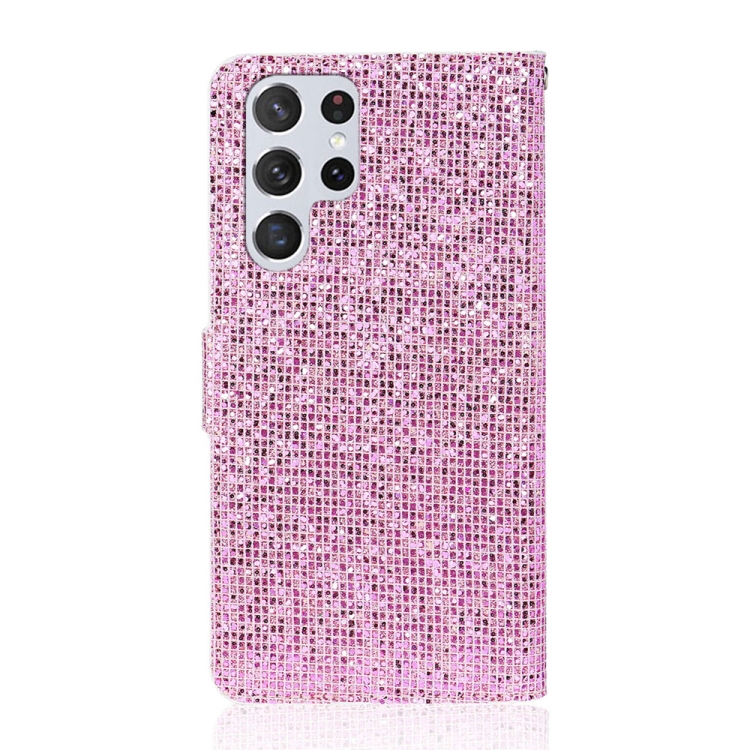 For Samsung Galaxy S25 Ultra 5G Glitter Powder Filp Leather Phone Case(Pink) For Samsung Galaxy S25 Ultra 5G Glitter Powder Filp Leather Phone Case(Pink)
