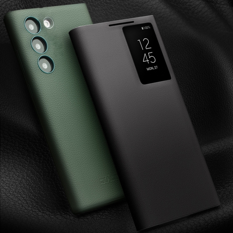 For Samsung Galaxy S23 5G QIALINO Magnetic Genuine Leather Phone Case(Green) For Samsung Galaxy S23 5G QIALINO Magnetic Genuine Leather Phone Case(Green)