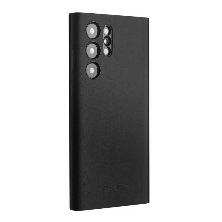For Samsung Galaxy S24 Ultra 5G QIALINO Magnetic Genuine Leather Phone Case(Black)