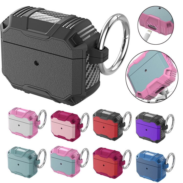 For AirPods 4 Wireless Earphones Shockproof Protective Case(Pink + Rose Red) For AirPods 4 Wireless Earphones Shockproof Protective Case(Pink + Rose Red)