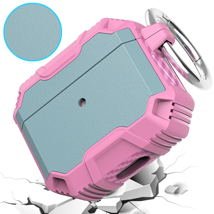 For AirPods 4 Wireless Earphones Shockproof Protective Case(Pink + Rose Red) For AirPods 4 Wireless Earphones Shockproof Protective Case(Pink + Rose Red)