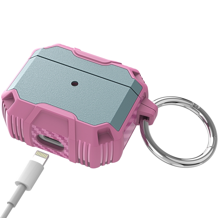 For AirPods 4 Wireless Earphones Shockproof Protective Case(Pink + Rose Red) For AirPods 4 Wireless Earphones Shockproof Protective Case(Pink + Rose Red)