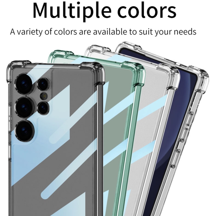 For Samsung Galaxy S25 Ultra 5G GKK Airbag Shockproof Full Coverage Phone Case(Transparent Black) For Samsung Galaxy S25 Ultra 5G GKK Airbag Shockproof Full Coverage Phone Case(Transparent Black)