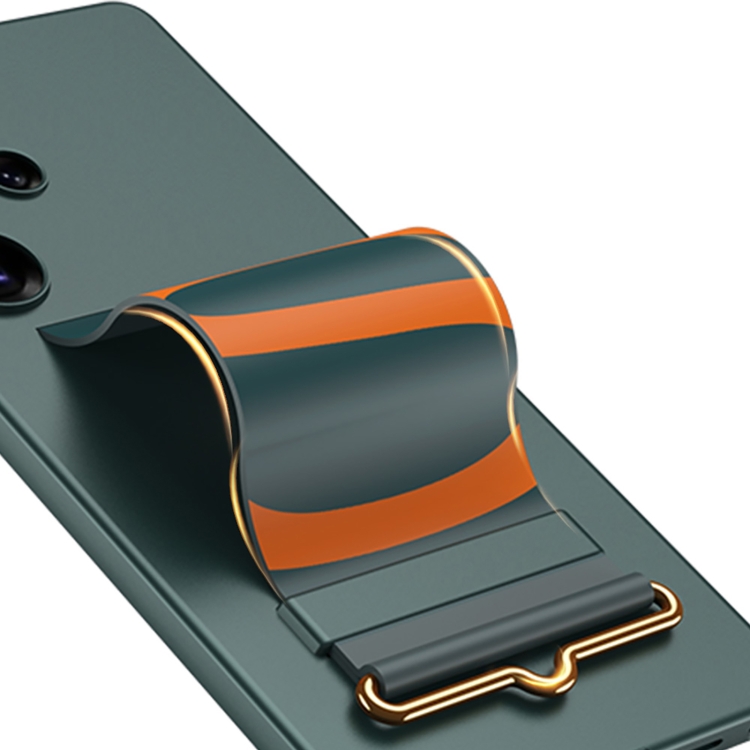 For Samsung Galaxy S25 Ultra 5G GKK Ultra-thin Wristband Holder Phone Case(Green) For Samsung Galaxy S25 Ultra 5G GKK Ultra-thin Wristband Holder Phone Case(Green)