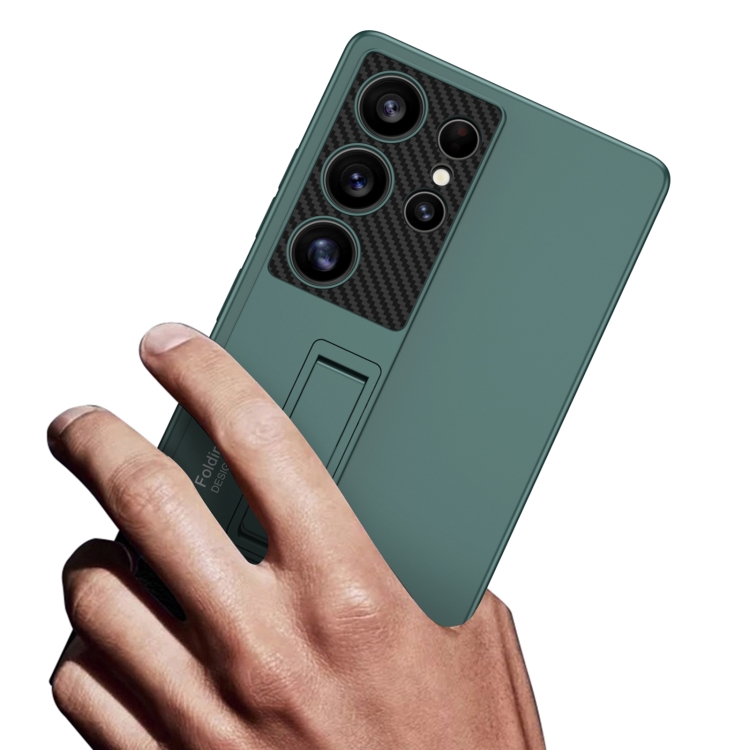 For Samsung Galaxy S25 Ultra 5G GKK Ultra-thin Shockproof Phone Case with Holder / Pen(Forest Green) For Samsung Galaxy S25 Ultra 5G GKK Ultra-thin Shockproof Phone Case with Holder / Pen(Forest Green)