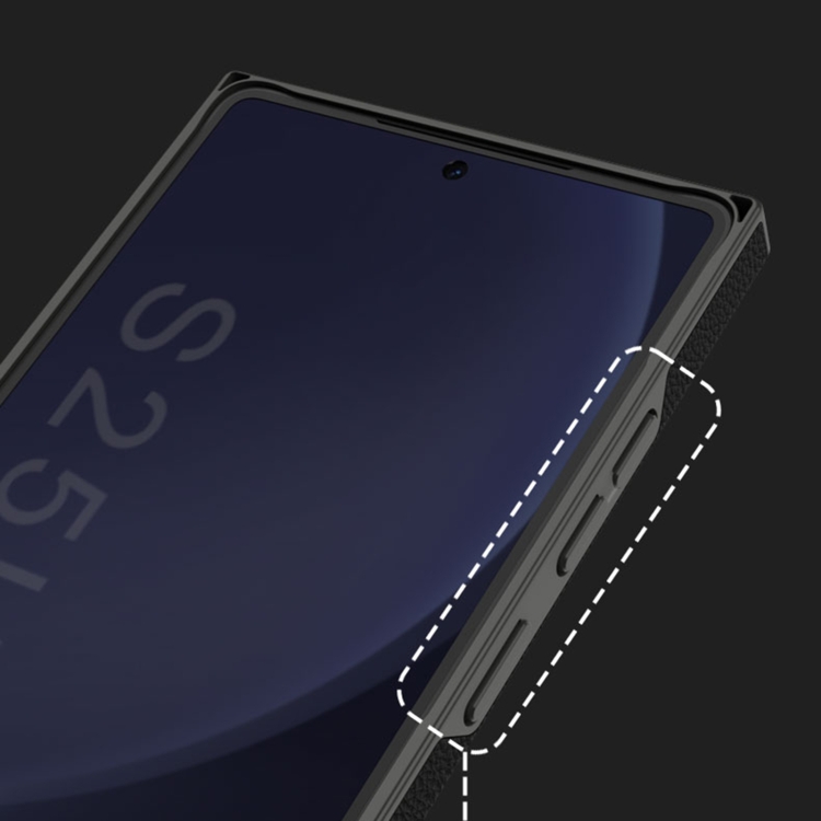 For Samsung Galaxy S25 Ultra 5G GKK Skin-feeling Leather Curved Phone Case(Carbon Fiber) For Samsung Galaxy S25 Ultra 5G GKK Skin-feeling Leather Curved Phone Case(Carbon Fiber)