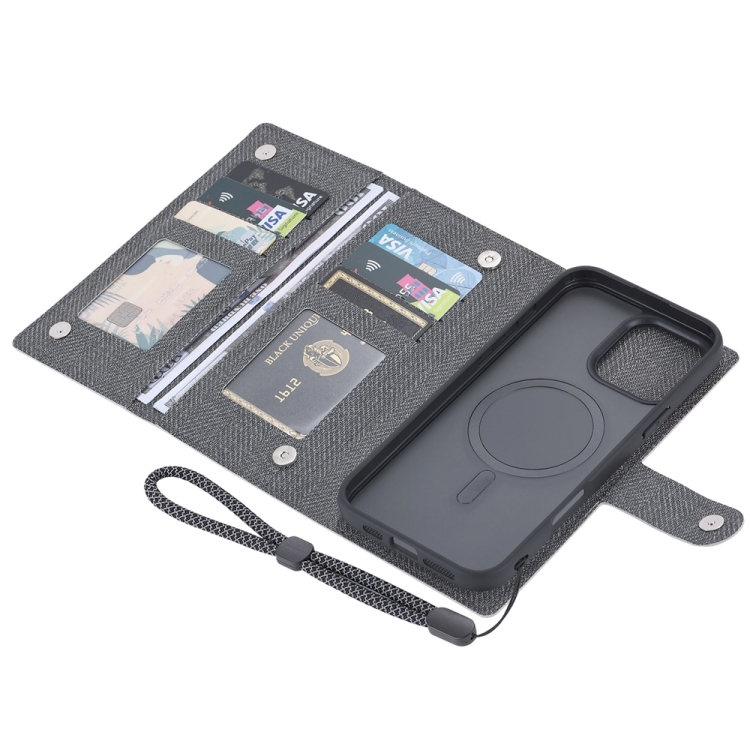 For iPhone 16 Pro ViLi GBS Series MagSafe Magnetic RFID Leather Flip Phone Case(Black) For iPhone 16 Pro ViLi GBS Series MagSafe Magnetic RFID Leather Flip Phone Case(Black)