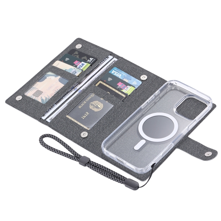 For iPhone 16 Pro ViLi GBS-C Series MagSafe Magnetic RFID Leather Flip Phone Case(Black) For iPhone 16 Pro ViLi GBS-C Series MagSafe Magnetic RFID Leather Flip Phone Case(Black)