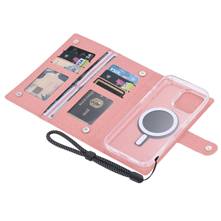For iPhone 14 Plus ViLi GBS-C Series MagSafe Magnetic RFID Leather Flip Phone Case(Pink) For iPhone 14 Plus ViLi GBS-C Series MagSafe Magnetic RFID Leather Flip Phone Case(Pink)