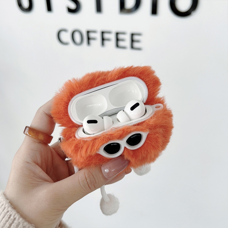 For AirPods Pro Plush Sunglasses Monster Bluetooth Earphone Protective Case(Green) For AirPods Pro Plush Sunglasses Monster Bluetooth Earphone Protective Case(Green)
