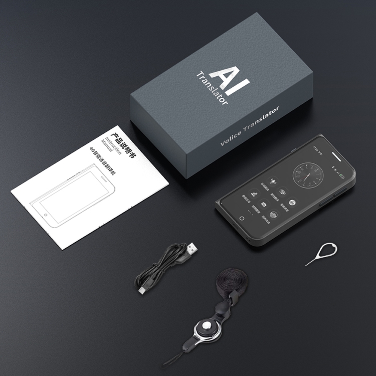 A70 5.0 inch HD Touch Screen Smart AI Translator 139 Languages with ...